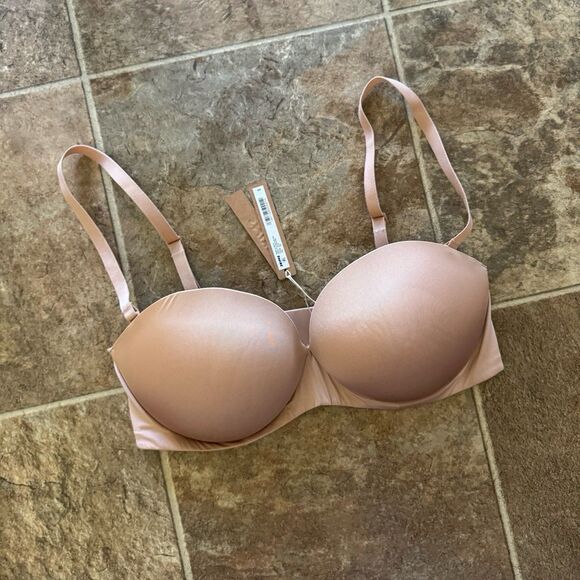 Skims Ultimate Strapless Pushup Bra Clay Size 36D - Picture 4 of 10